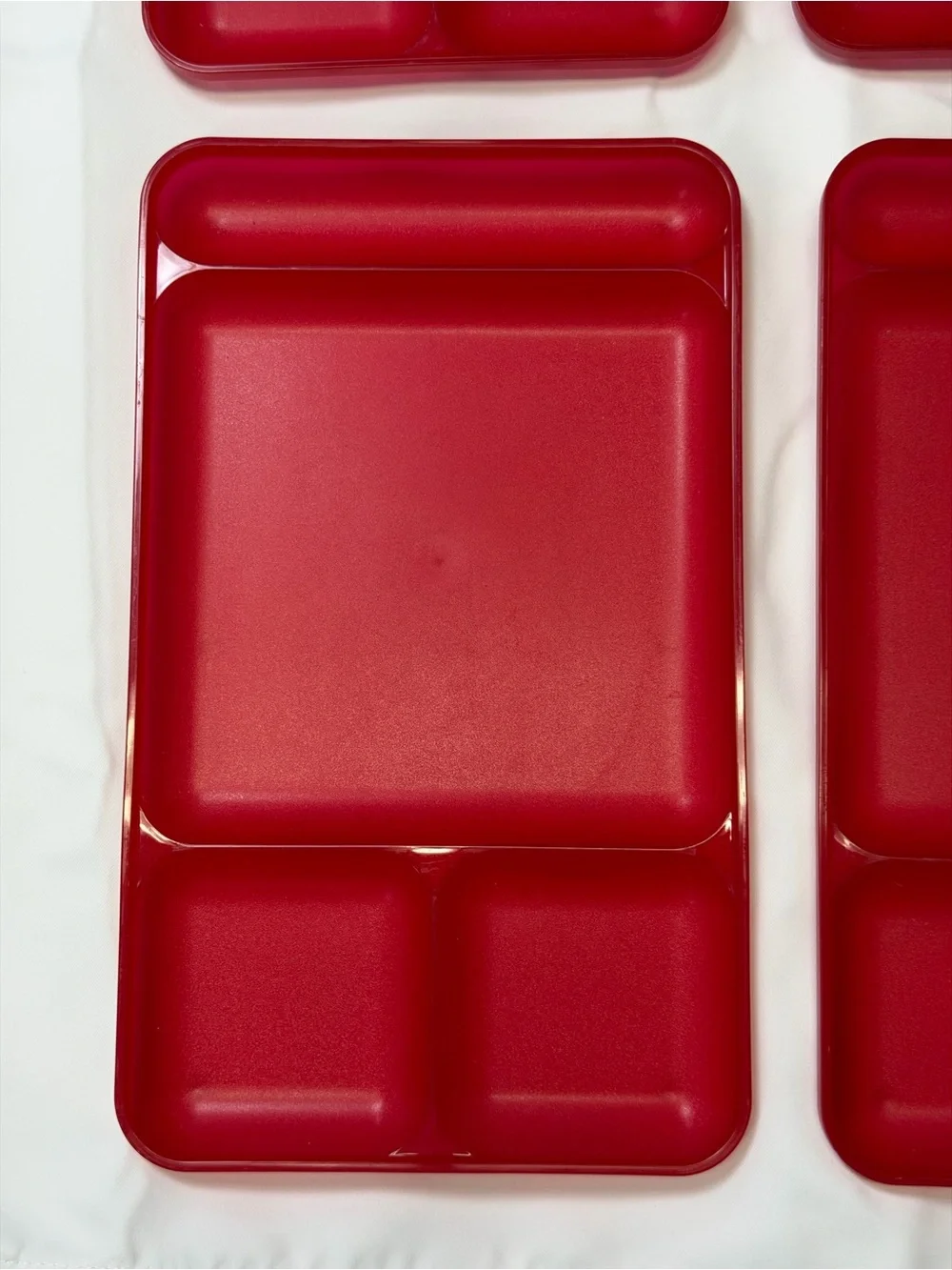 Tupperware red textured